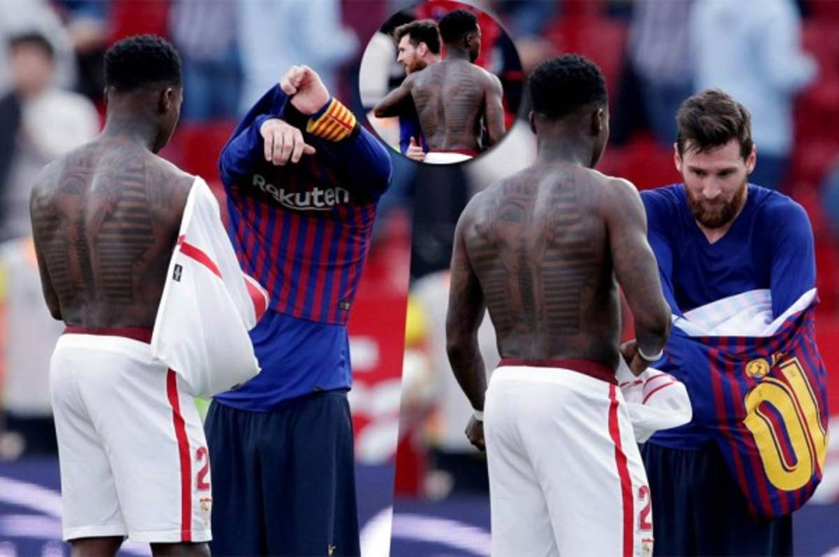 ¿Quién es? La historia detrás de las imágenes de Messi con jugador del Sevilla