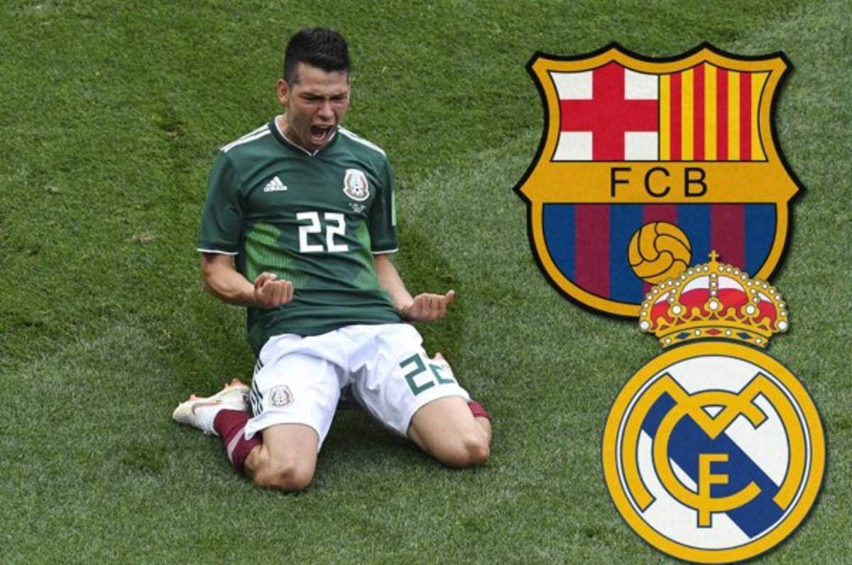 Lozano se muestra 'muy feliz' del interés del Real Madrid y el Barcelona