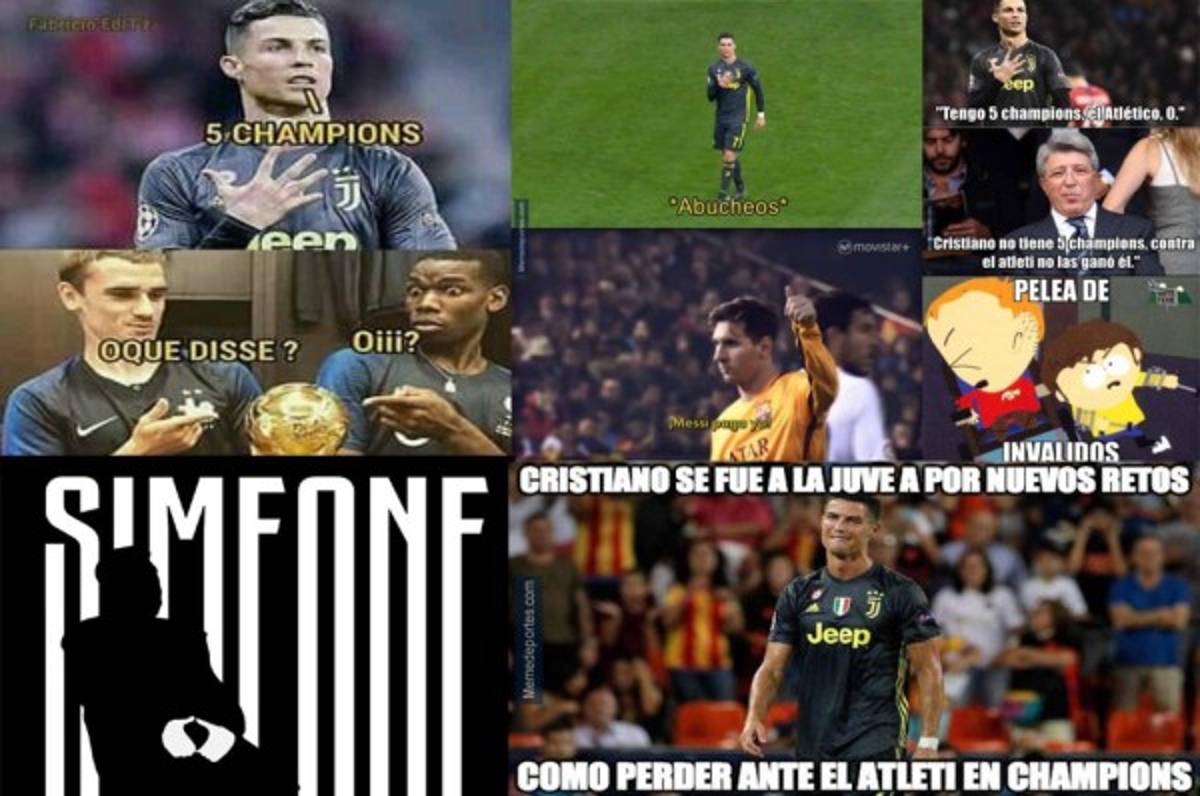 Memes: Gestos polémicos de Cristiano Ronaldo y Simeone hacen explotar las redes sociales