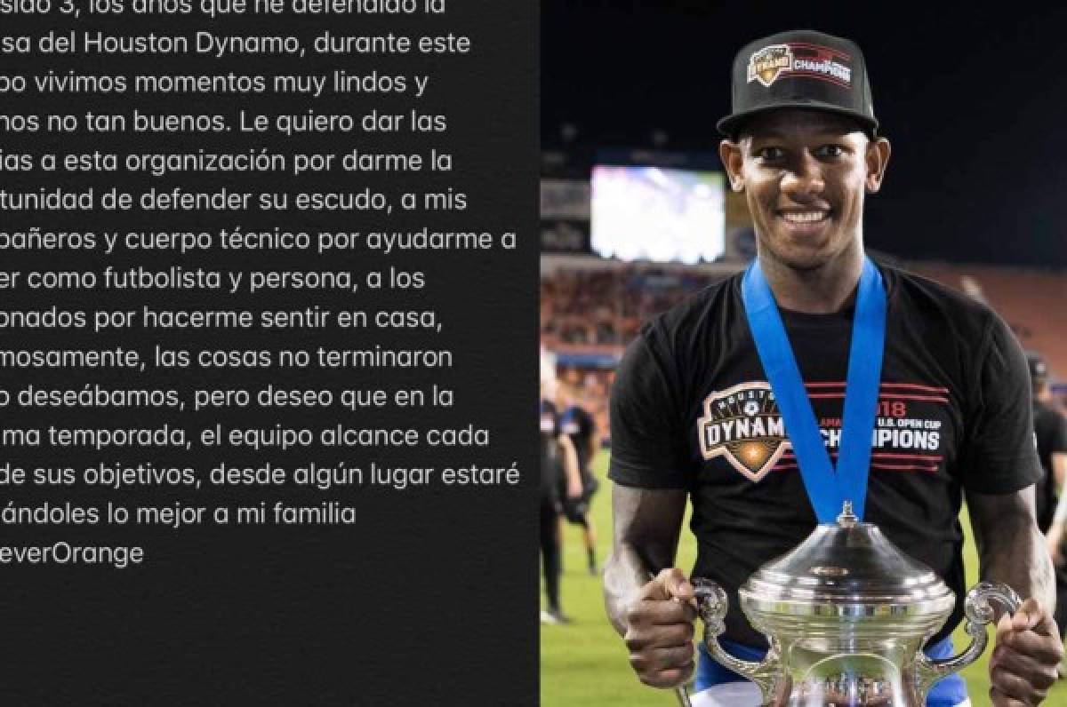 OFICIAL: Romell Quioto confirma su salida del Houston Dynamo de la MLS