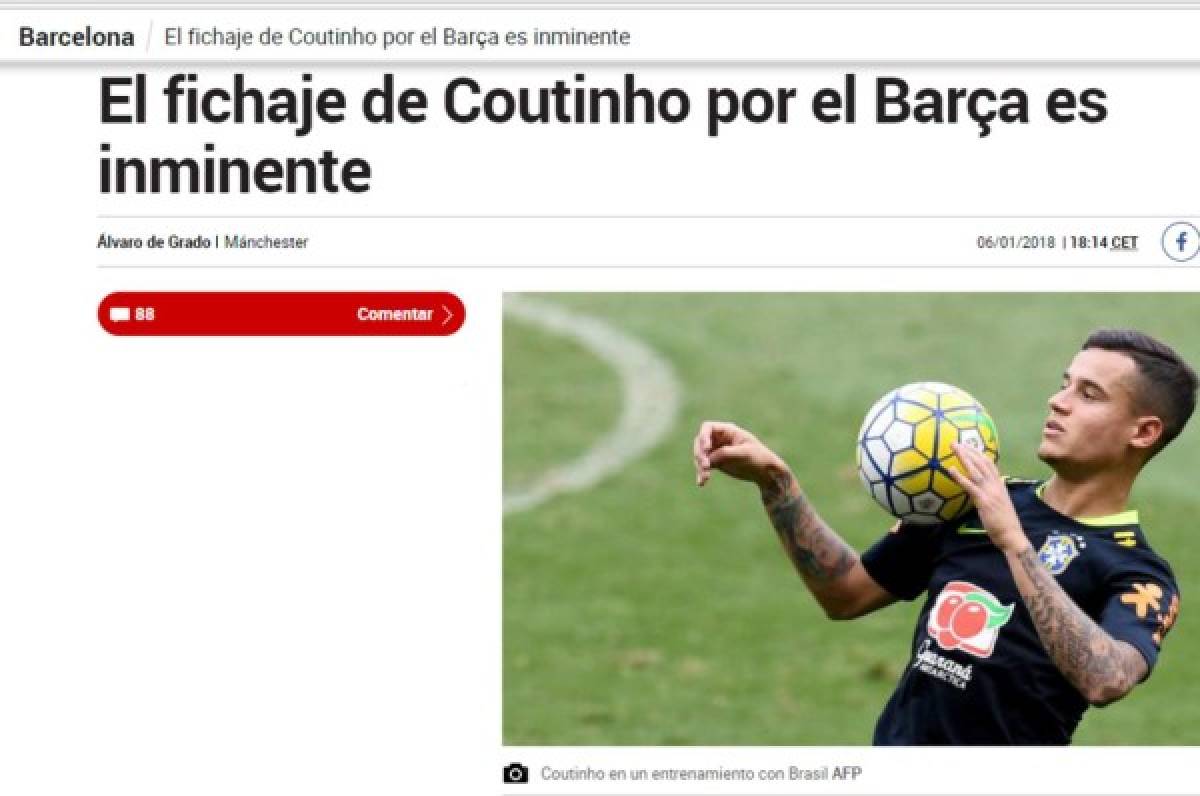 FICHADO: La prensa mundial se rinde al fichaje de Coutinho por el Barca