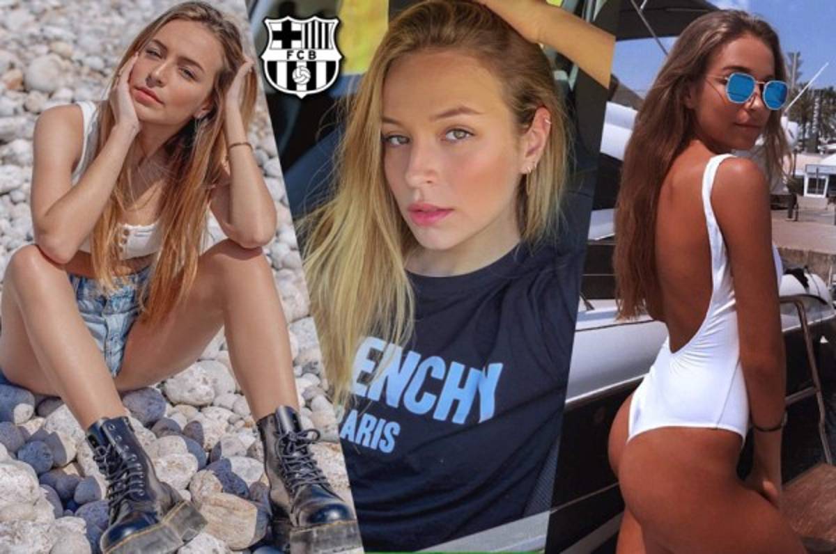 Andrea, la desconocida hermosa novia de uno de los jugadores del Barcelona