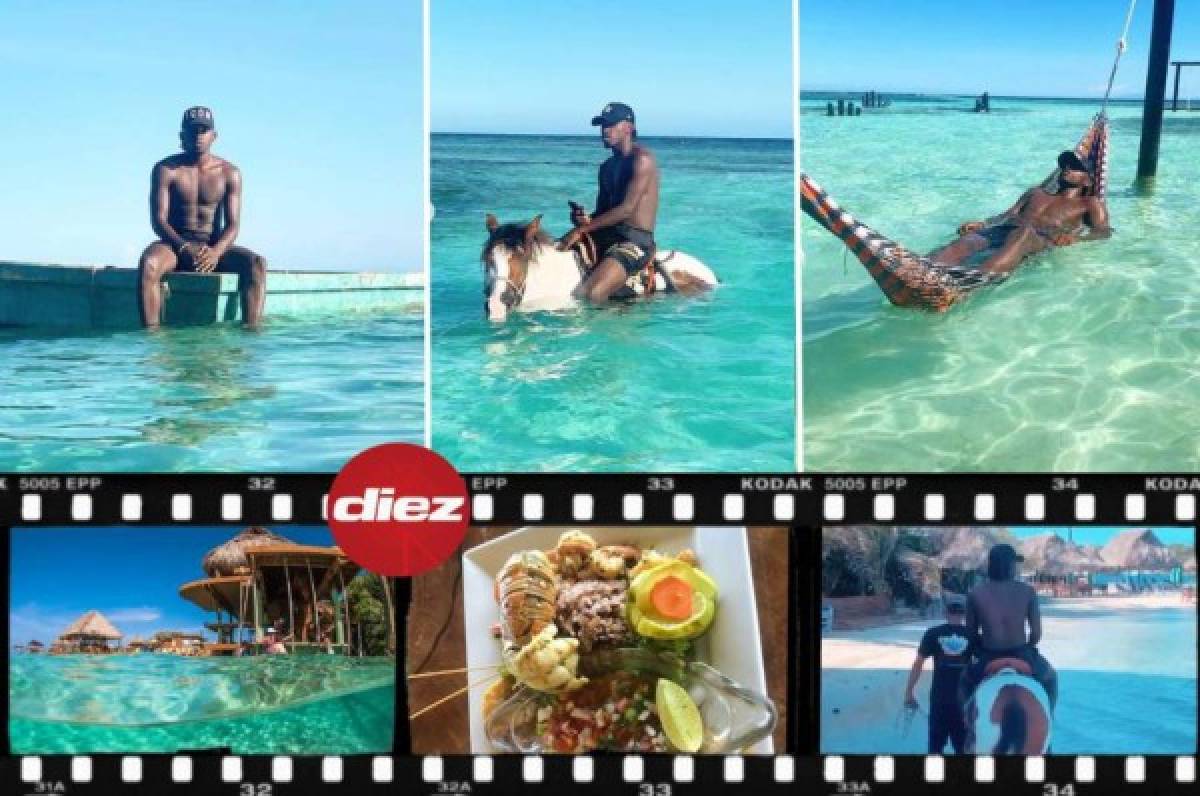 ¡Si hay sol, hay playa! Roatán, el destino paradisíaco de Alberth Elis en sus vacaciones 2019