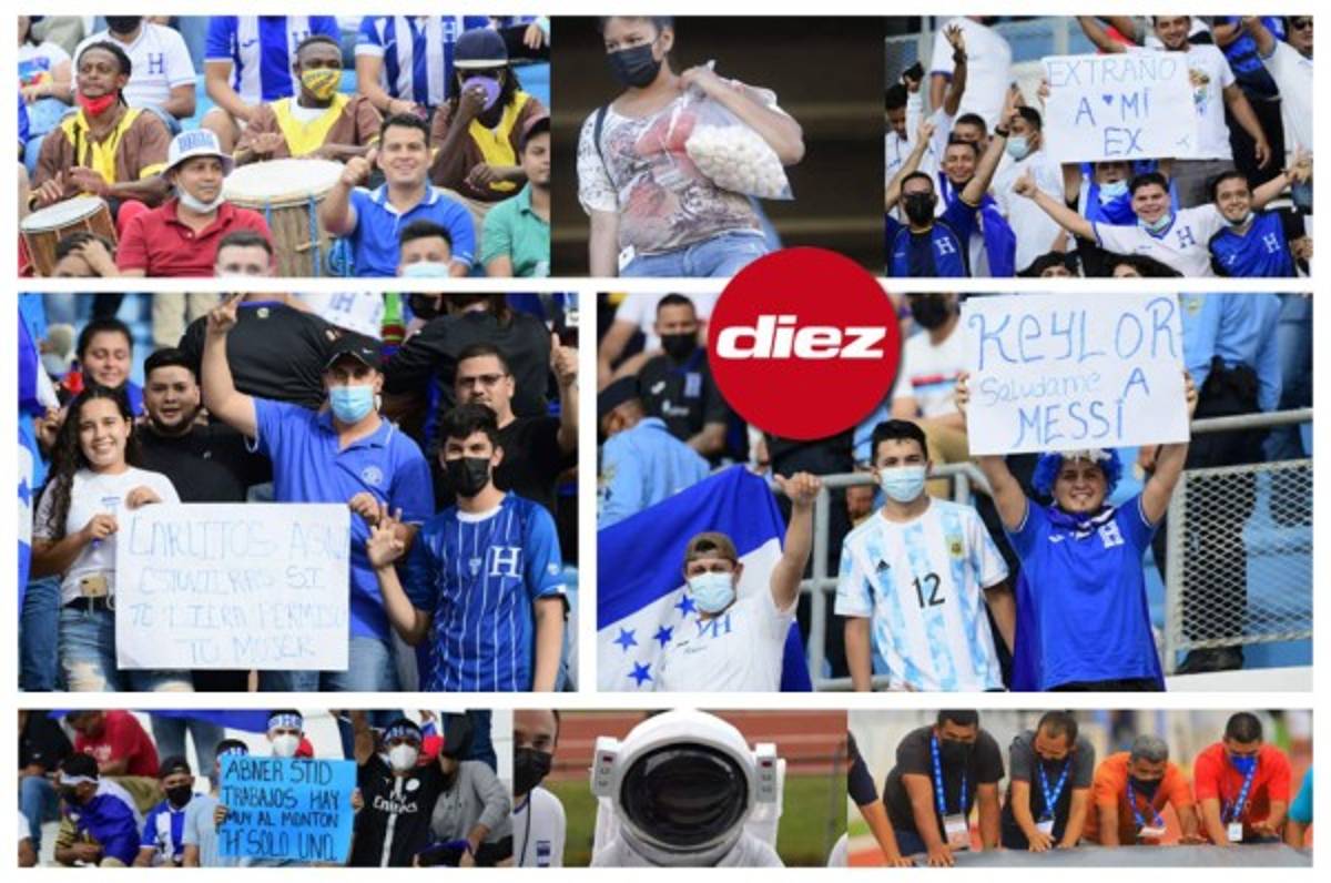 ¡Pancartas, Batman y un astronauta! El ambientazo en el Olímpico para el Honduras vs. Costa Rica
