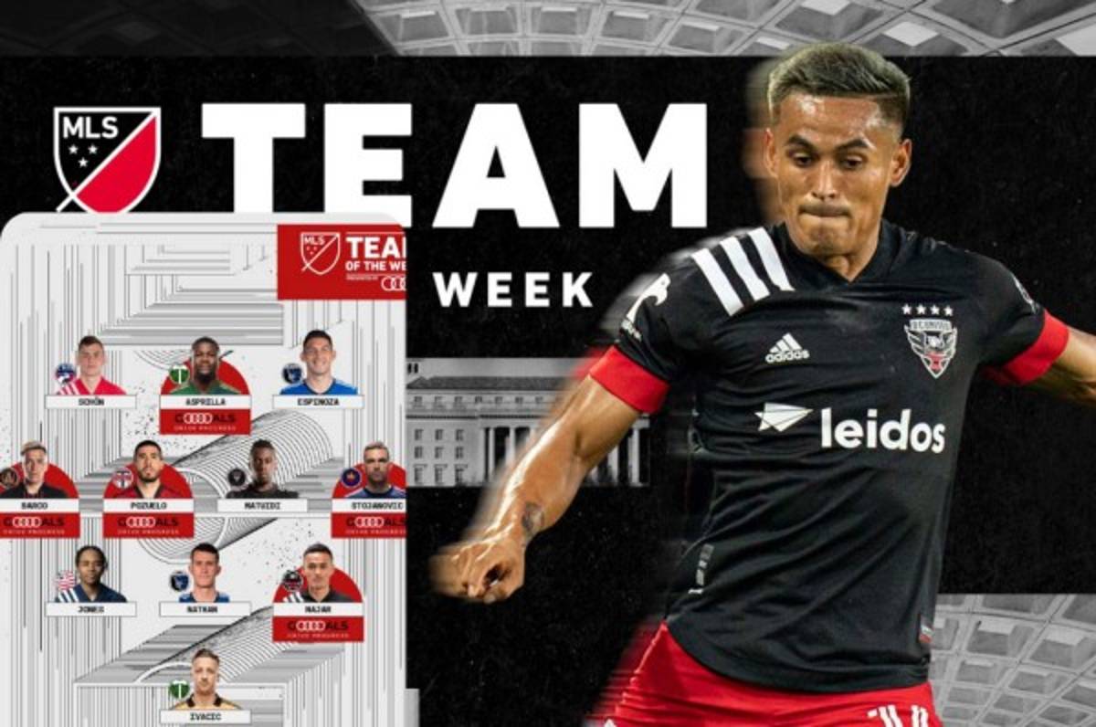 ¡Imparable! Andy Najar sigue destacando con el DC United y es elegido en el 11 ideal de jornada en la MLS