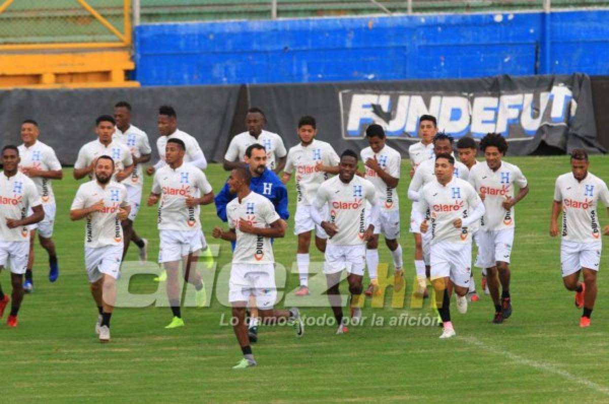 Bromas, risas y mucha emoción en el entrenamiento de la Selección de Honduras