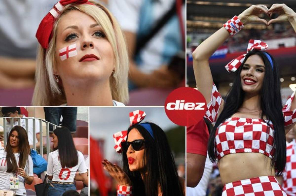 FOTOS: Las bellas aficionadas inglesas y croatas en Luzhniki Stadium