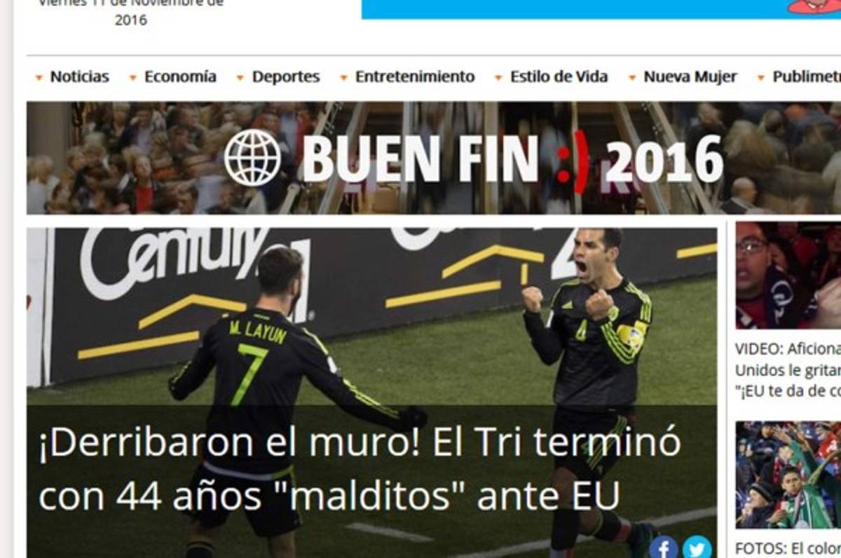 'Adiós fantasmas', 'El tri congeló Columbus', la prensa de México vibra con triunfo ante Estados Unidos