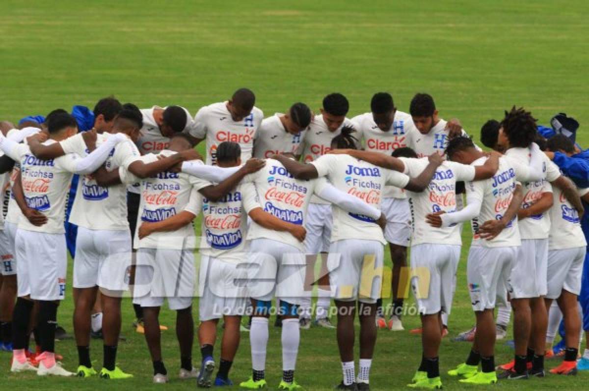 Bromas, risas y mucha emoción en el entrenamiento de la Selección de Honduras