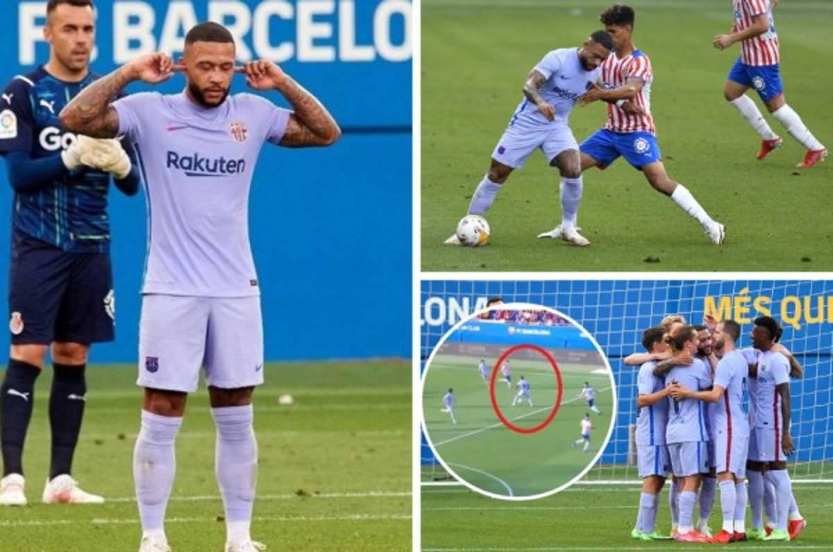 Usó mítico dorsal y festejó su primer gol: el enorme debut de Memphis Depay con el FC Barcelona