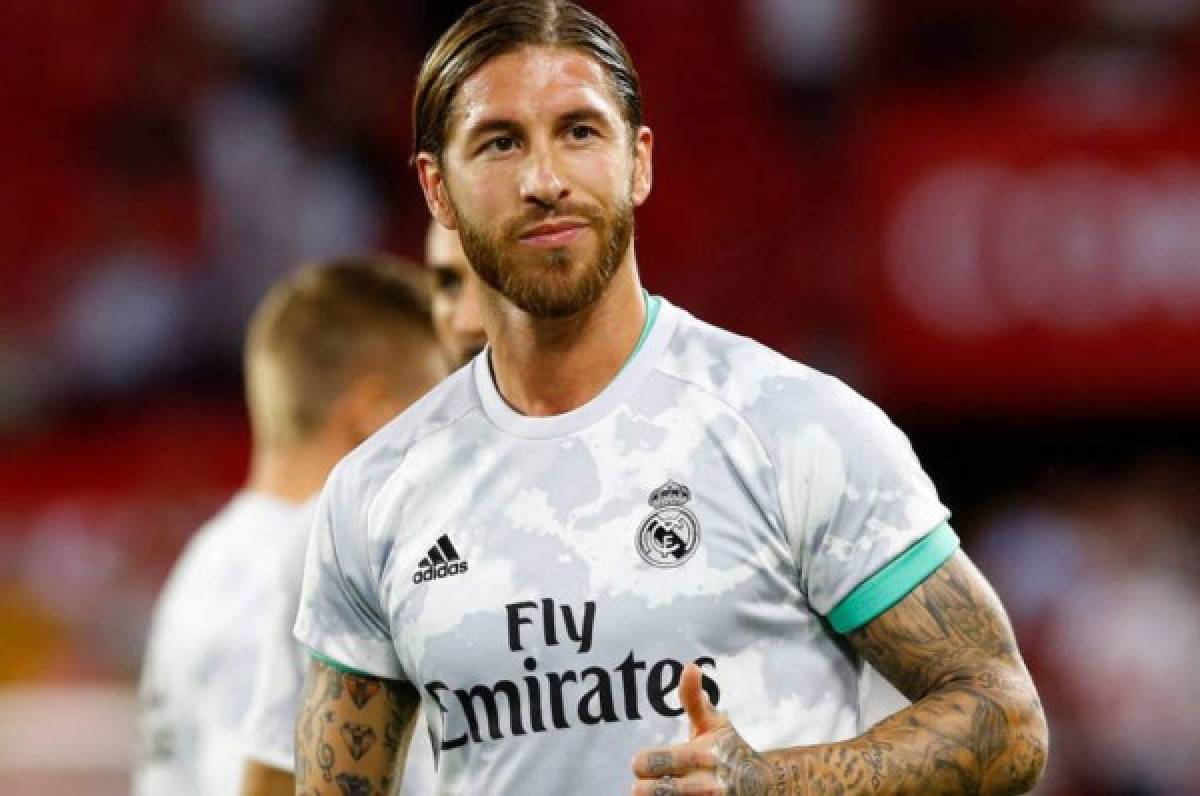 El capitán Sergio Ramos sorprende en redes sociales 'borrando' sus tatuajes