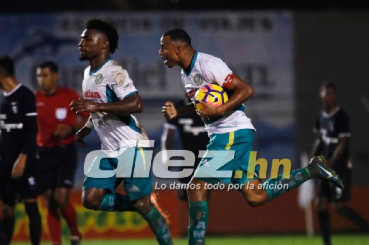 Ovidio Lanza marcó uno de los goles del Juticalpa ante Honduras Progreso.