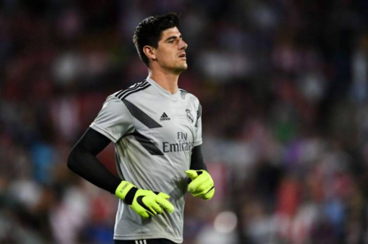 Odio en evidencia: deplorable estado de la placa de Courtois en el Wanda&nbsp;&nbsp;