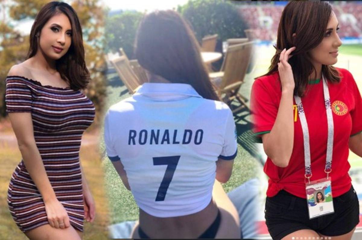 La sexy hondureña que fue hasta Rusia a ver su 'amor', Cristiano Ronaldo