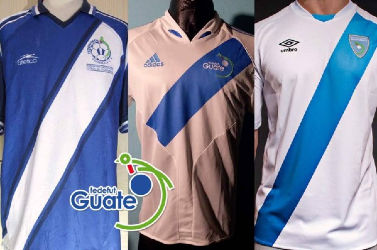 Selección Guatemala: Así ha sido la evolución de la camiseta de La Bicolor