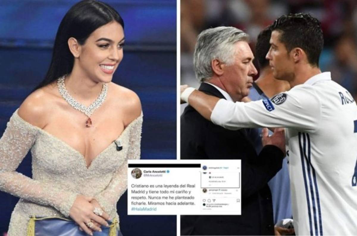 Georgina Rodríguez se ríe del mensaje de Ancelotti en Twitter sobre Cristiano Ronaldo