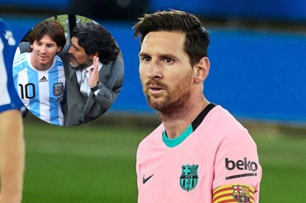 El emotivo mensaje de Messi a Maradona: 'Mi familia y yo te queremos ver bien'