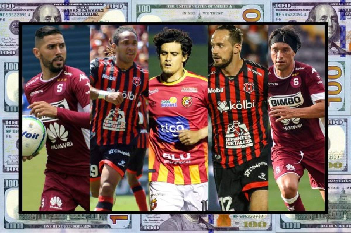 Filtran el salario de los 15 futbolistas mejor pagados en la liga de Costa Rica