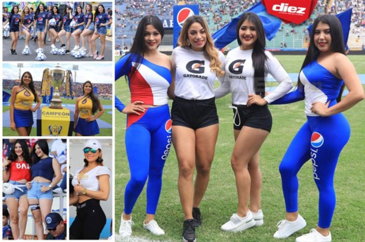 ¡Qué linda final! Las chicas que se robaron las miradas previo al Motagua-Olimpia