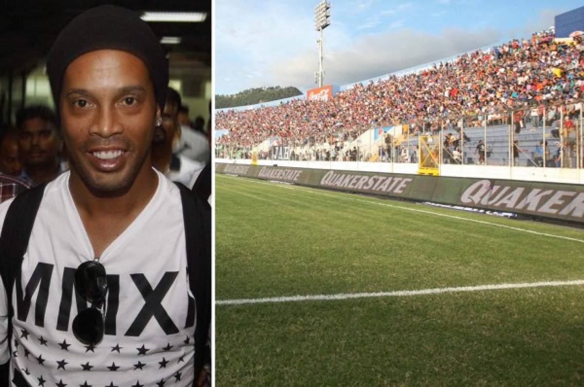 Estrictas medidas de seguridad para el Motagua-Real España con Ronaldinho