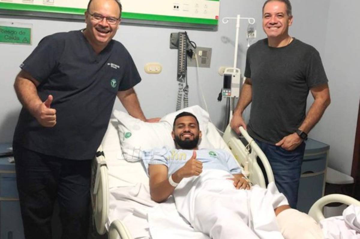 Jorge Álvarez, jugador del Olimpia fue operado de la rodilla en San Pedro Sula