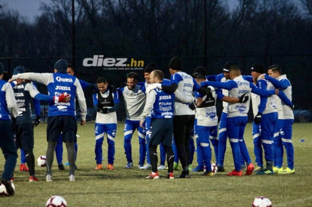 FOTOS: Con mucho frío y alegría, así fue el entreno de Honduras en Estados Unidos