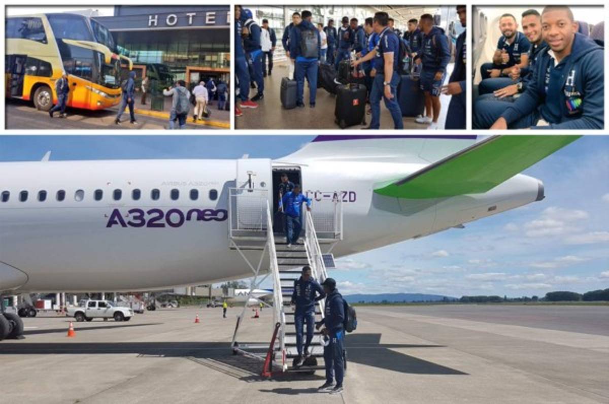 Honduras arriba a Temuco en vuelo chárter para enfrentar a Chile