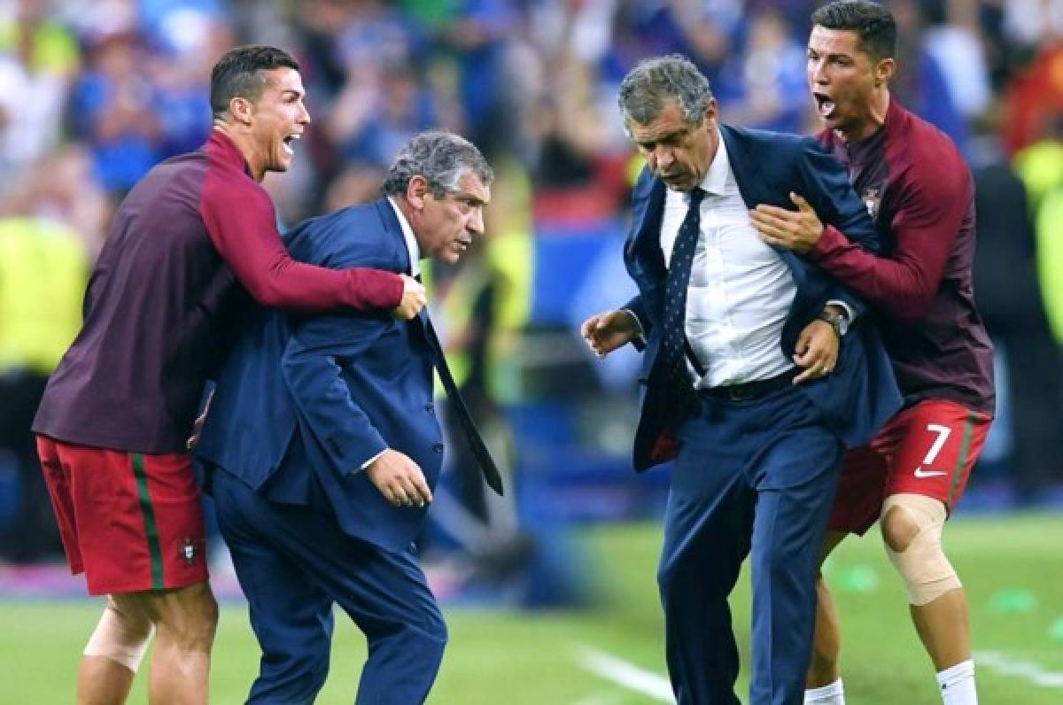 Fernando Santos explica por primera vez el momento con Cristiano en la final de la Eurocopa