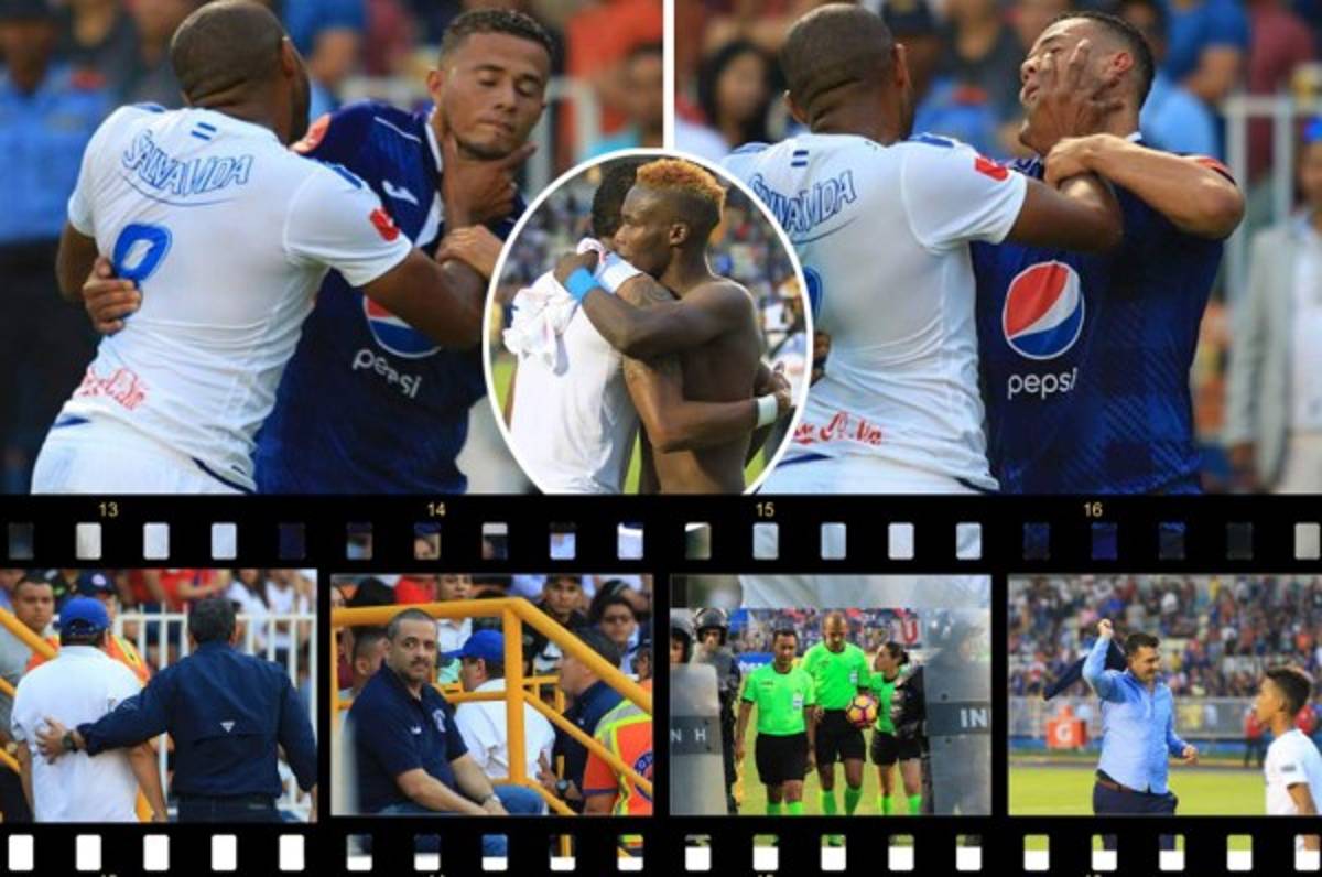 NO SE VIO POR TV: Wilson se saca la furia con Martínez y Rubilio hace gesto de crack a Costly  