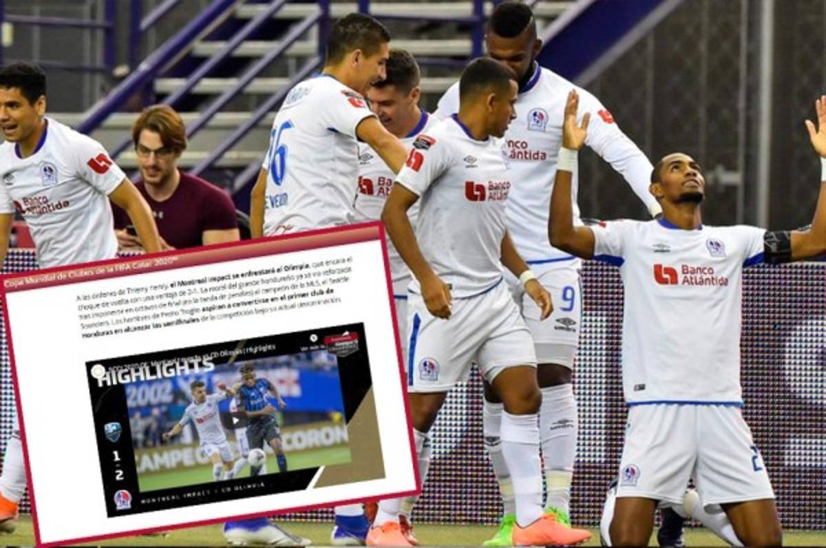 FIFA mira a Olimpia 'con la moral por arriba' previo al juego ante Montreal por la Champions de Concacaf