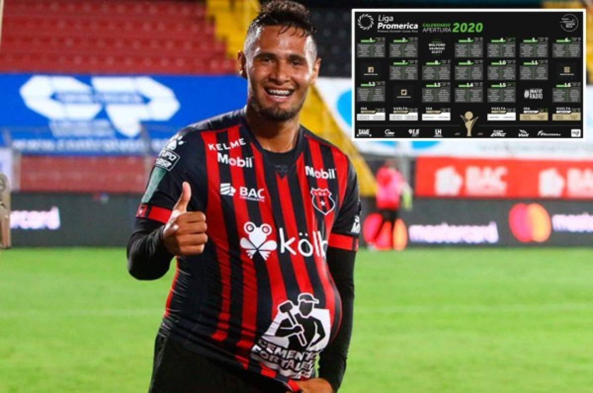 Costa Rica hace oficial su calendario del Apertura 2020; Alex López debuta ante Pérez Zeledón