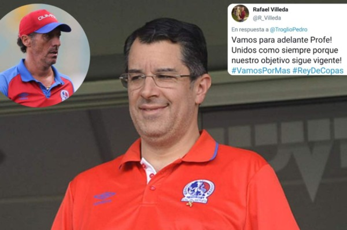 Presidente del Olimpia se pronuncia tras la polémica de Pedro Troglio en el clásico ante el Motagua