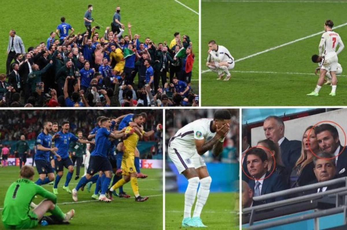 En fotos: Celebración pasionante de Italia, derrumbe total de Inglaterra y los invitados de lujo en Wembley