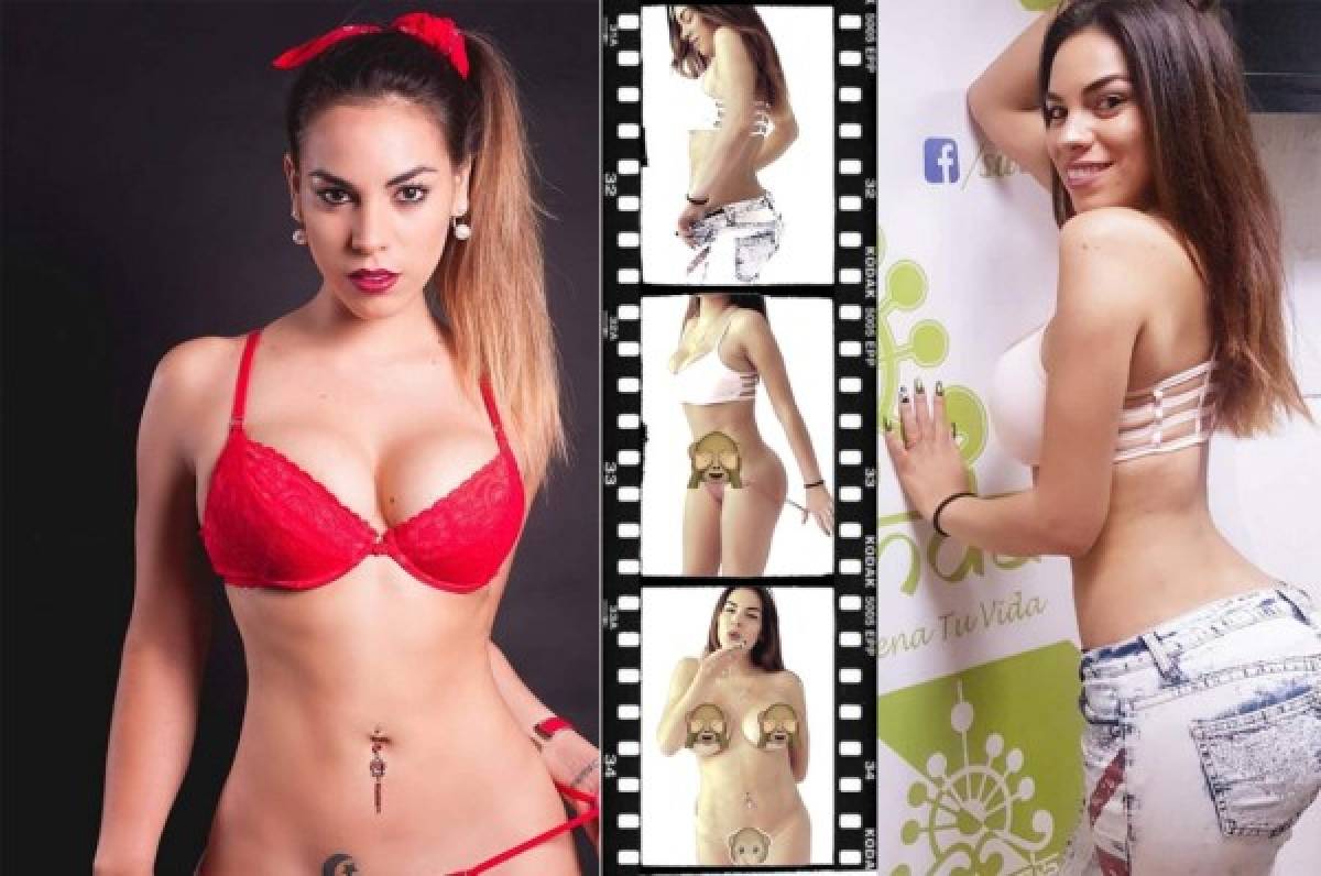 Modelo peruana cumple promesa y se desnuda por su selección