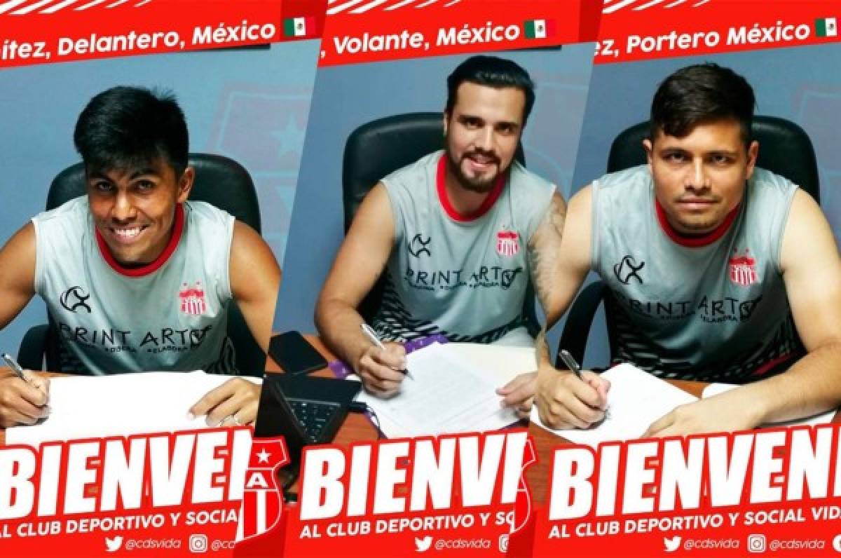 Vida confirma el fichaje de tres jugadores mexicanos para el Apertura 2019