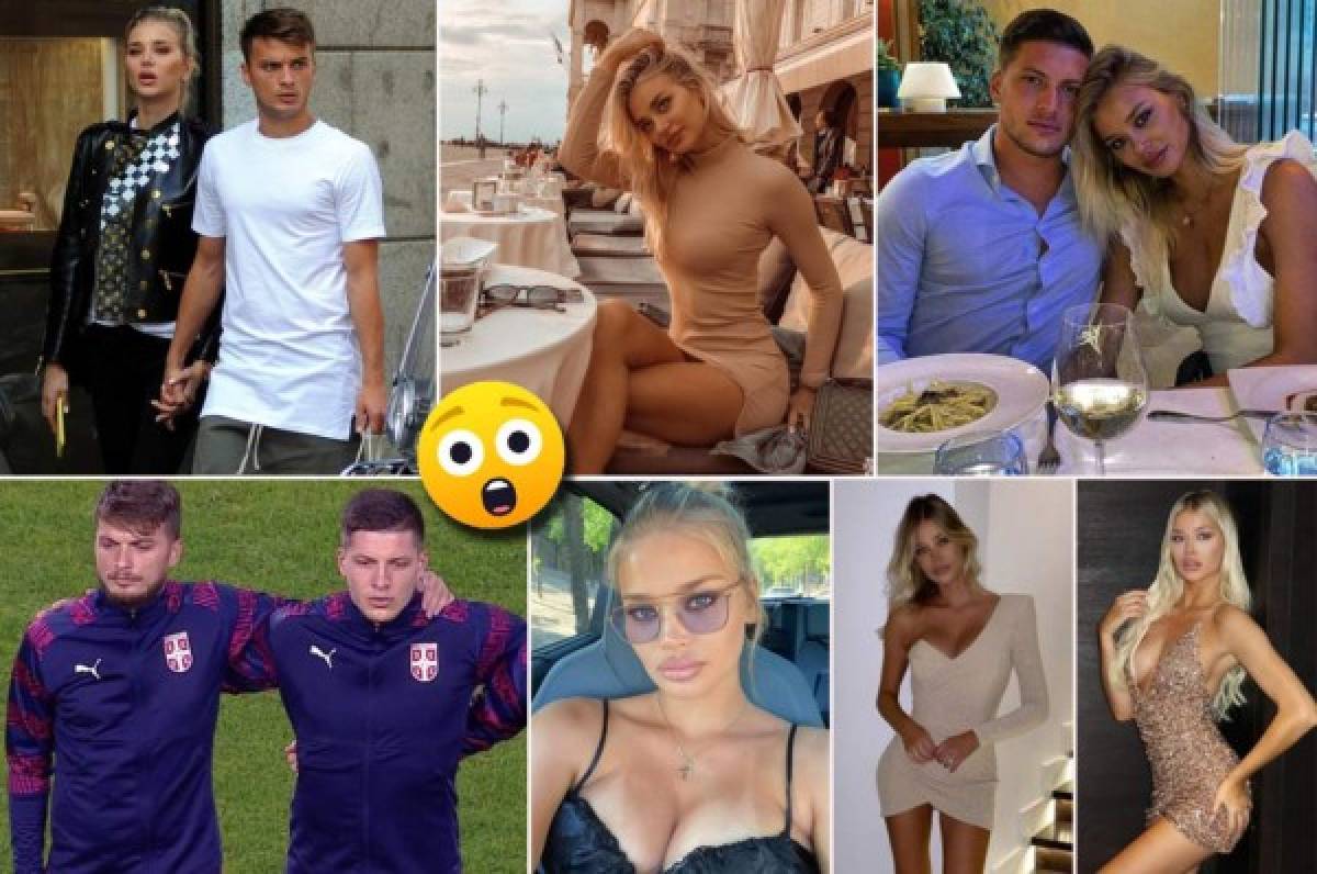 Jovic hizo un Icardi y le 'robó' la novia a su propio compañero de selección; la serbia es una preciosura