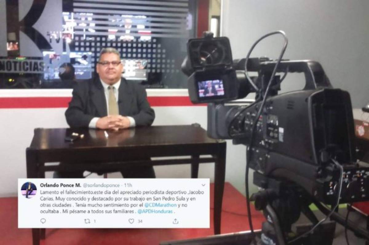 En redes sociales lloran la muerte del periodista deportivo Jacobo Carías