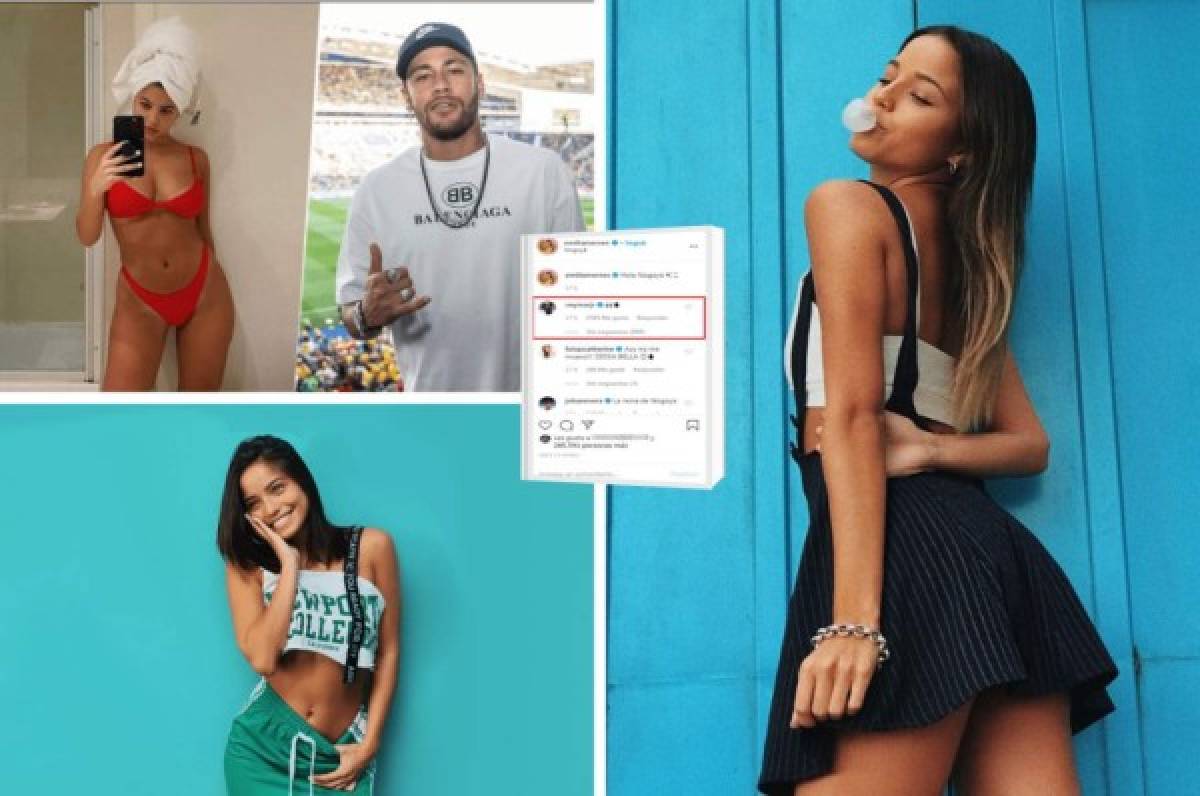 No se resistió! El coqueteo de Neymar con la modelo argentina Emilia Mernes  en Instagram
