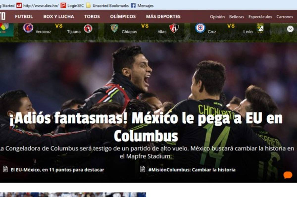 'Adiós fantasmas', 'El tri congeló Columbus', la prensa de México vibra con triunfo ante Estados Unidos