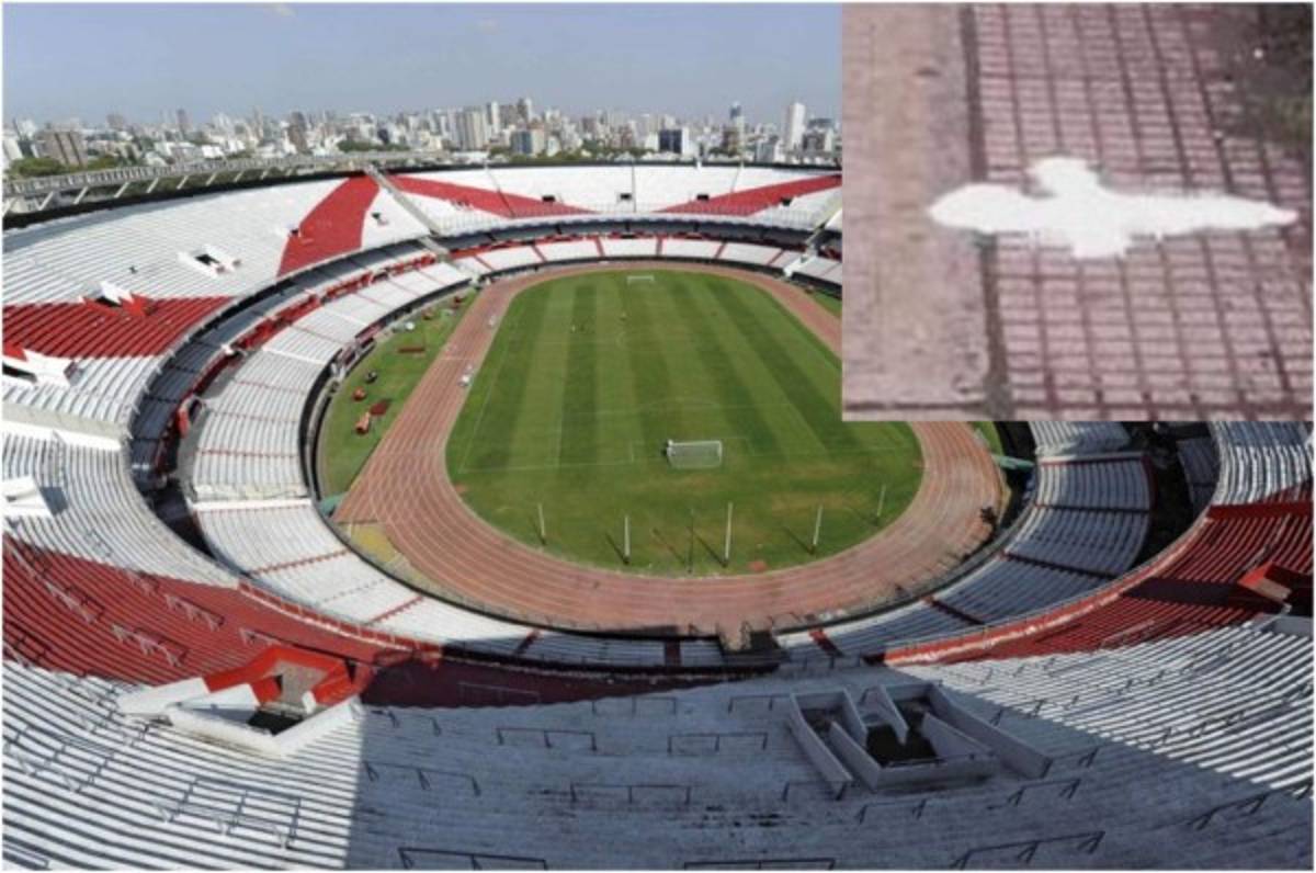 Asustan a River Plate: Encuentran una cruz de sal a inmediaciones del Monumental