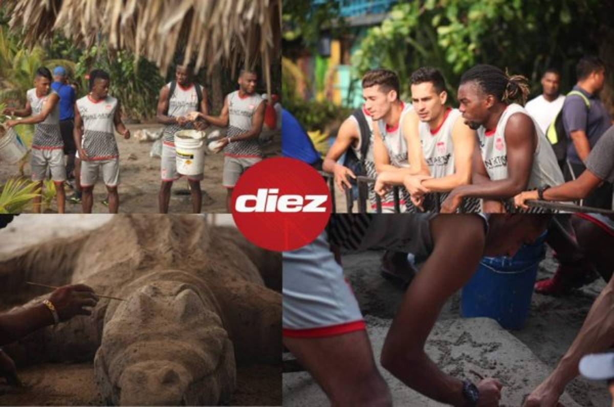 Sonrisas, unidad y el escudo de arena de los jugadores del Vida