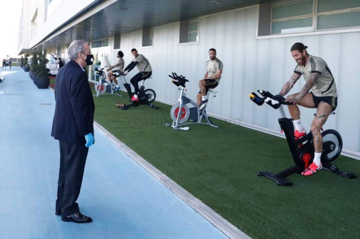 Visita inesperada, chilenas de Ramos y Marcelo: Así fue el entrenamiento del Real Madrid   