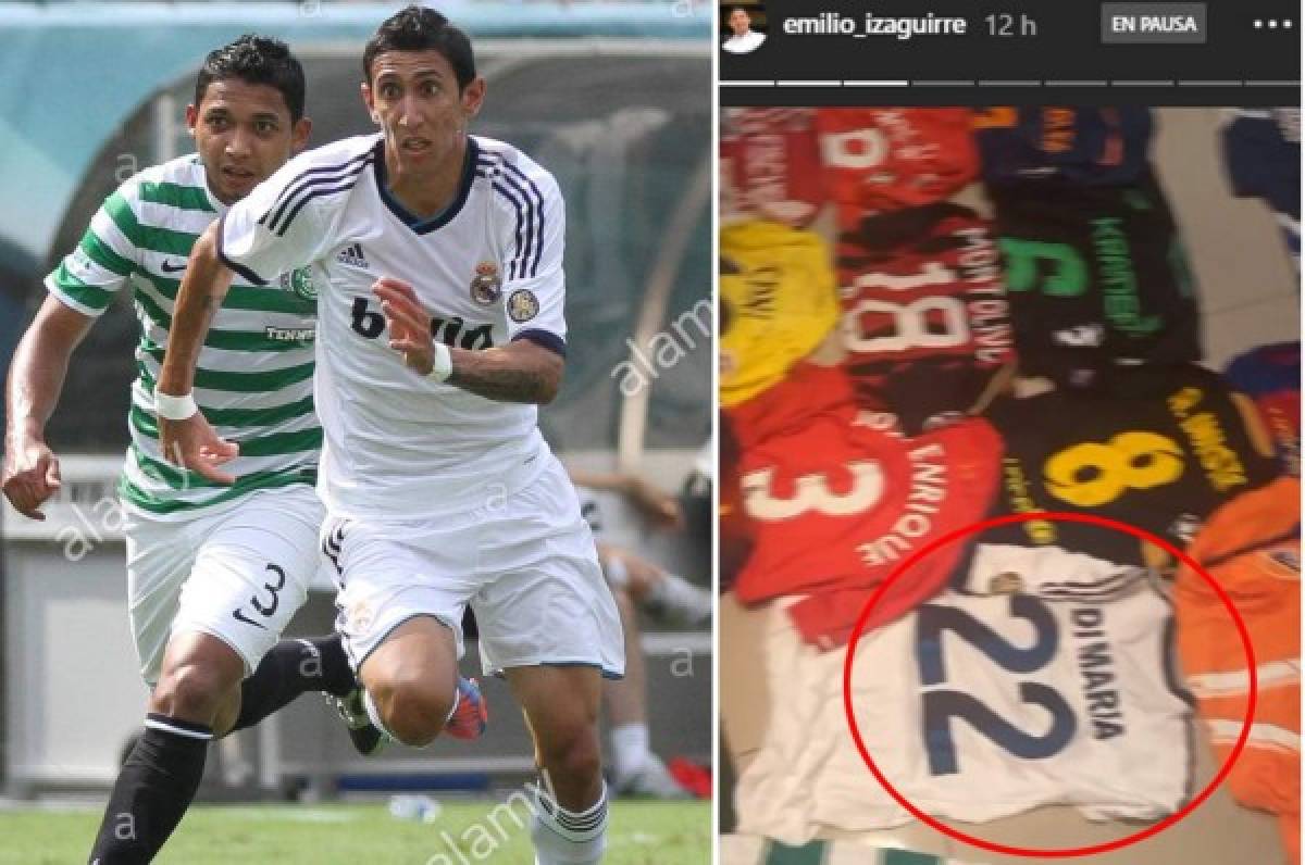 ¡Solos cracks! Emilio Izaguirre muestra su impresionante colección de camisetas