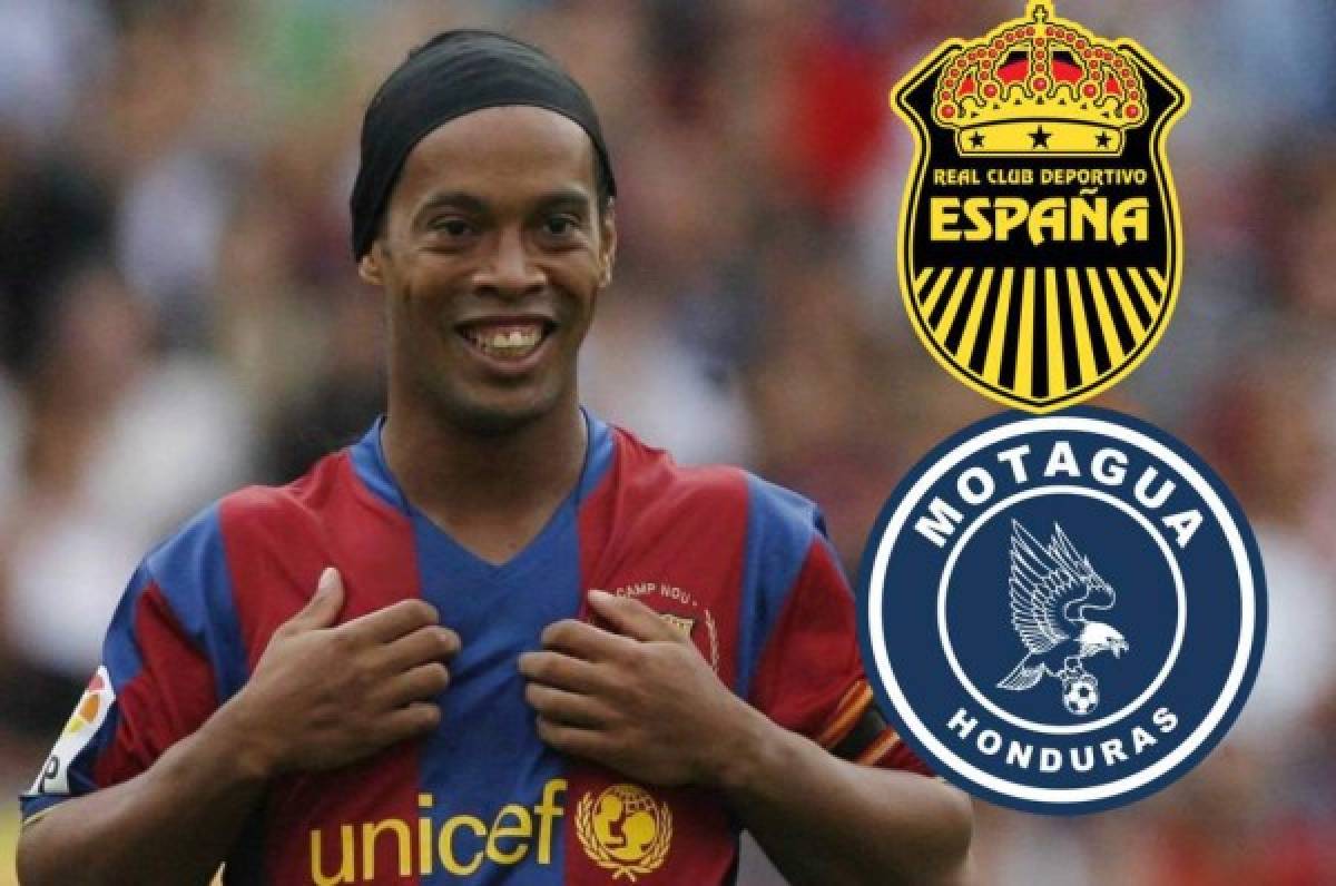 ¿Qué 11 titular con Ronaldinho es mejor? Real España o Motagua