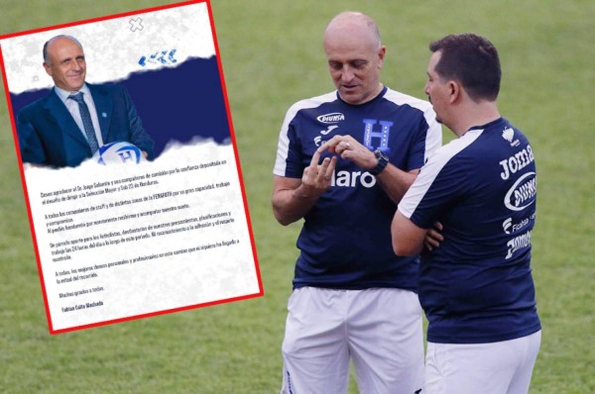 Fabián Coito reaparece para despedirse de Honduras: 'Mis mejores deseos en este camino que no ha llegado ni a la mitad”