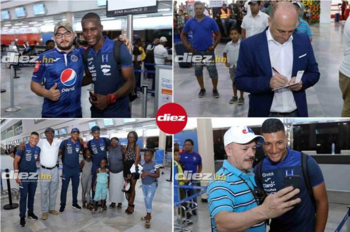 Día de 'selfies' y de la familia Róchez: así fue la salida de la Selección de Honduras