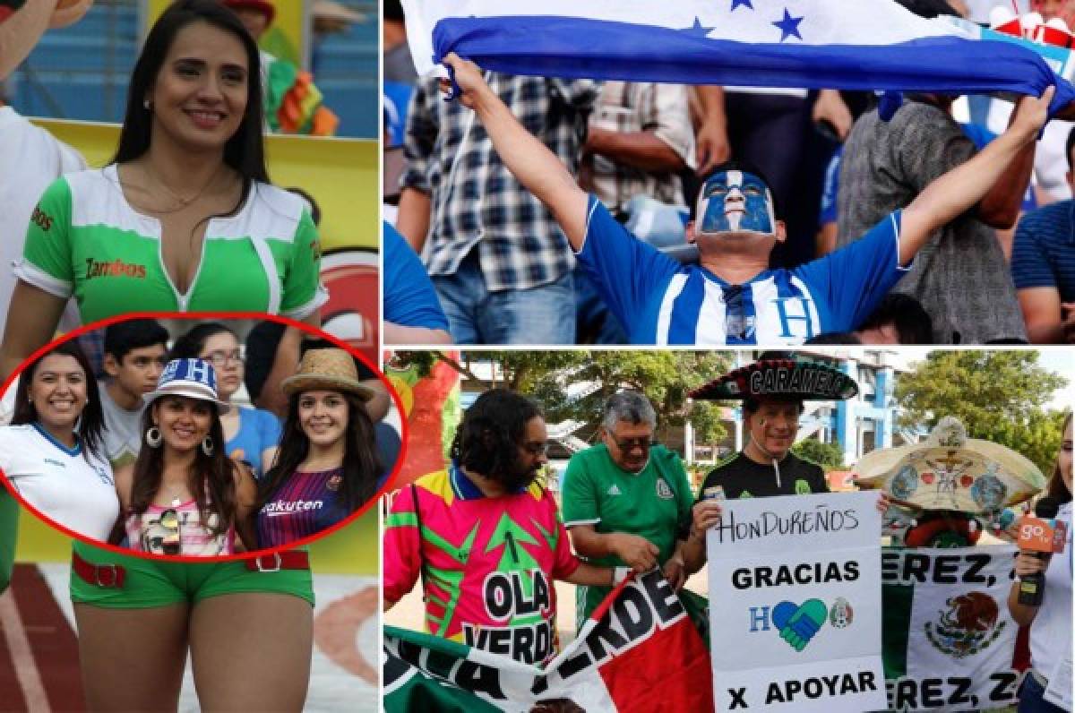 La belleza en el Olímpico y el agradecimiento de mexicanos a Honduras