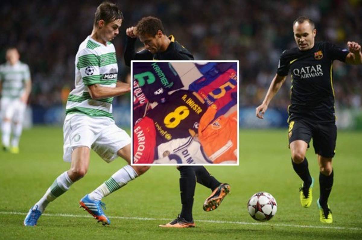 ¡Solos cracks! Emilio Izaguirre muestra su impresionante colección de camisetas