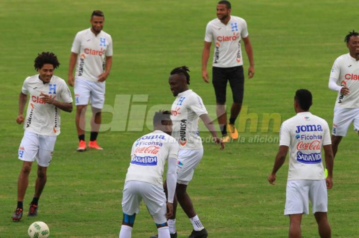 Bromas, risas y mucha emoción en el entrenamiento de la Selección de Honduras