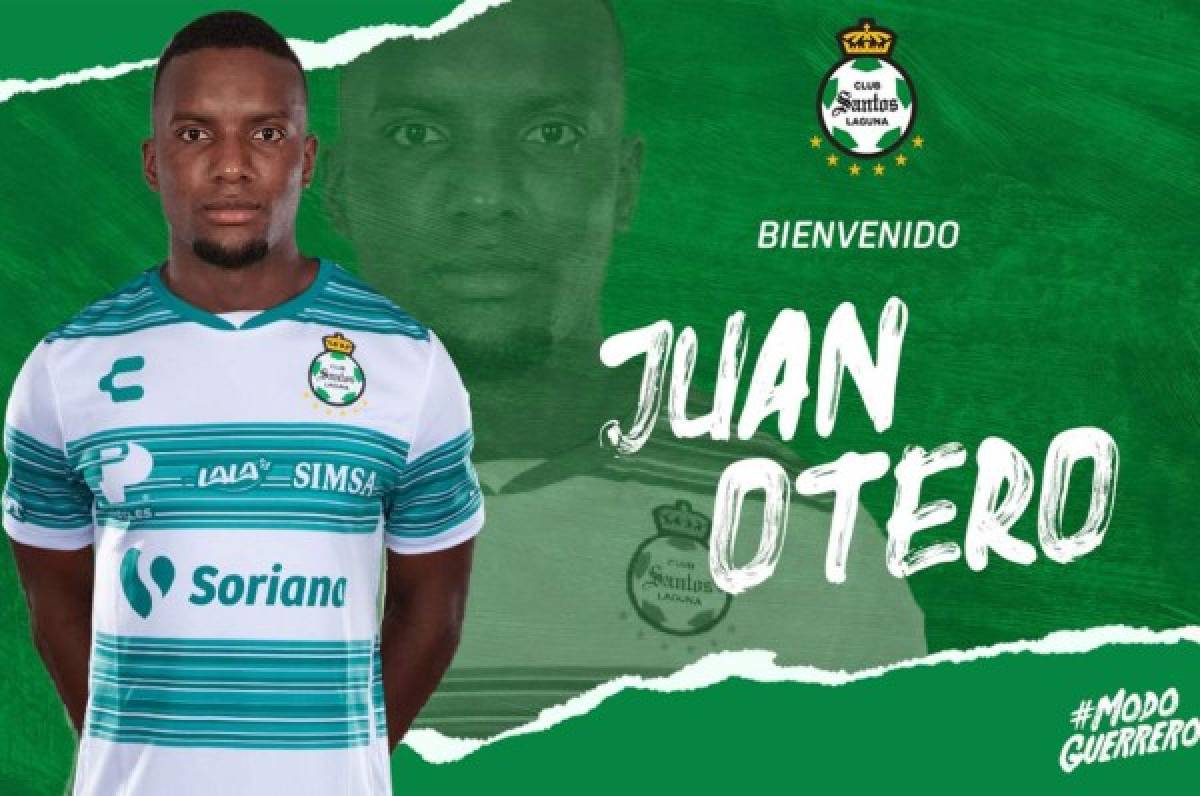 Santos Laguna oficializa a Juan Otero como nuevo fichaje para el Clausura 2021